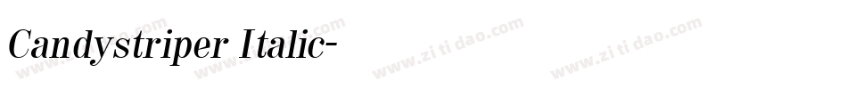 Candystriper Italic字体转换